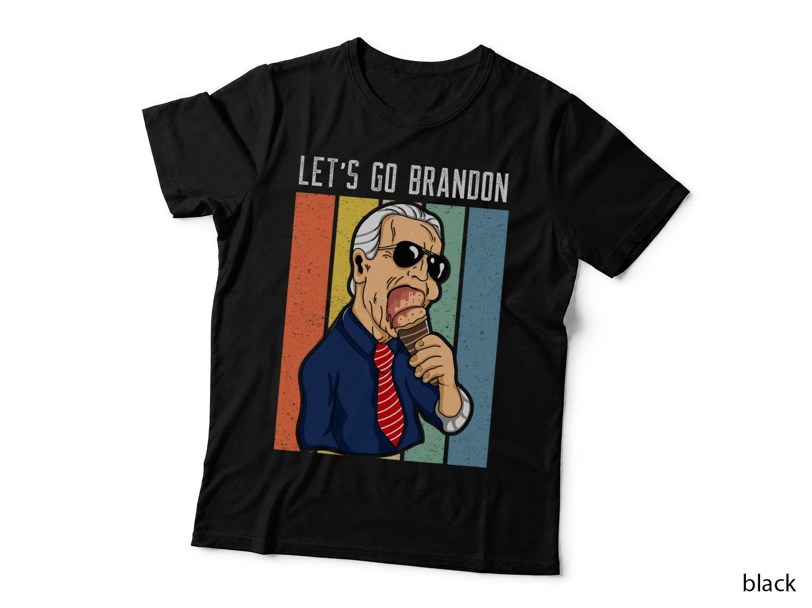 Lets Go Brandon Funny Ice Cream Cone Meme T-Shirt