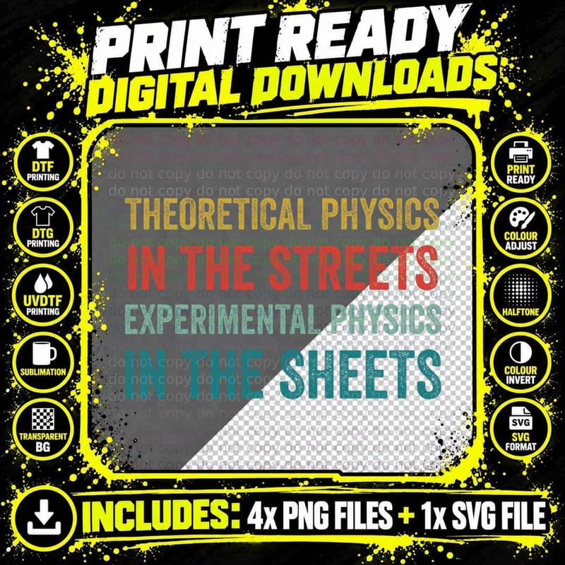 Physics Funny Physicist Pun Science T-Shirt Png SVG Digital Bundle
