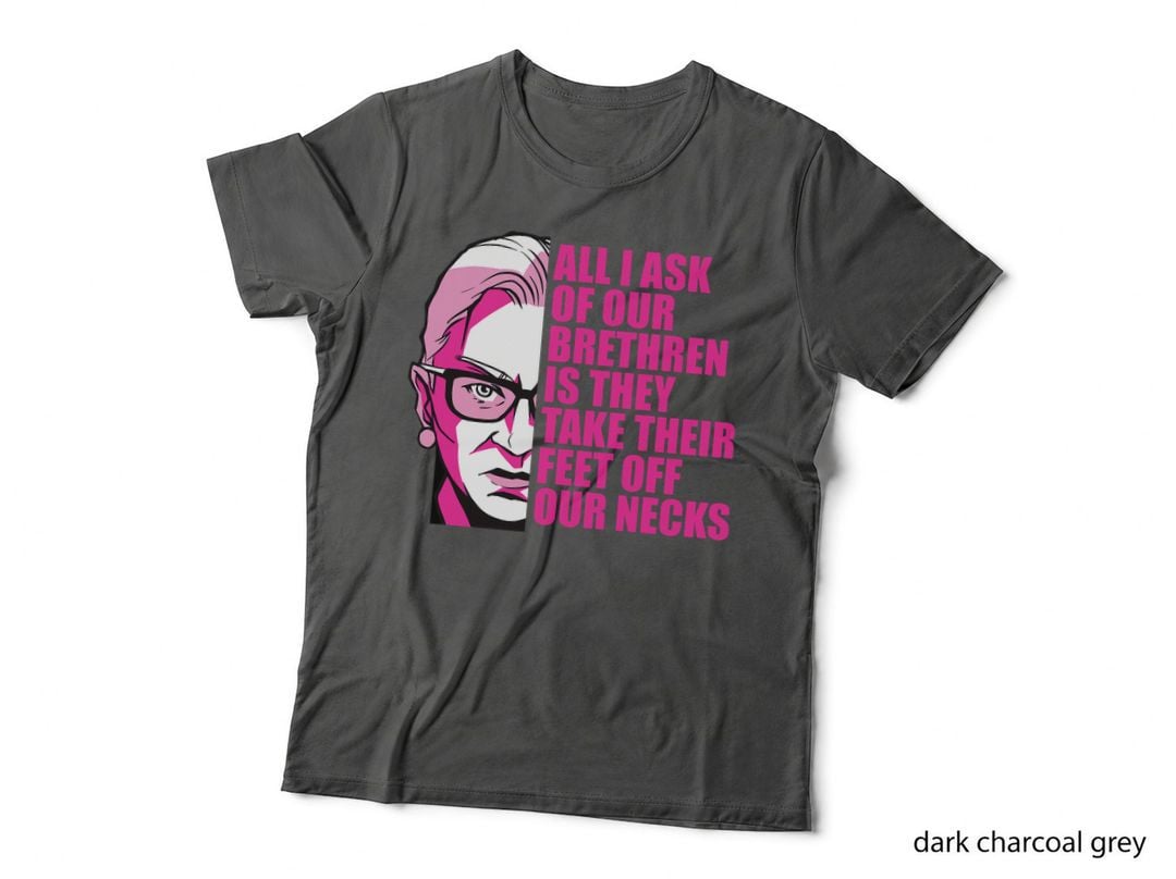 Ruth Bader Ginsburg ASK Brethren FEET OFF OUR NECKS RBG Meme T-Shirt