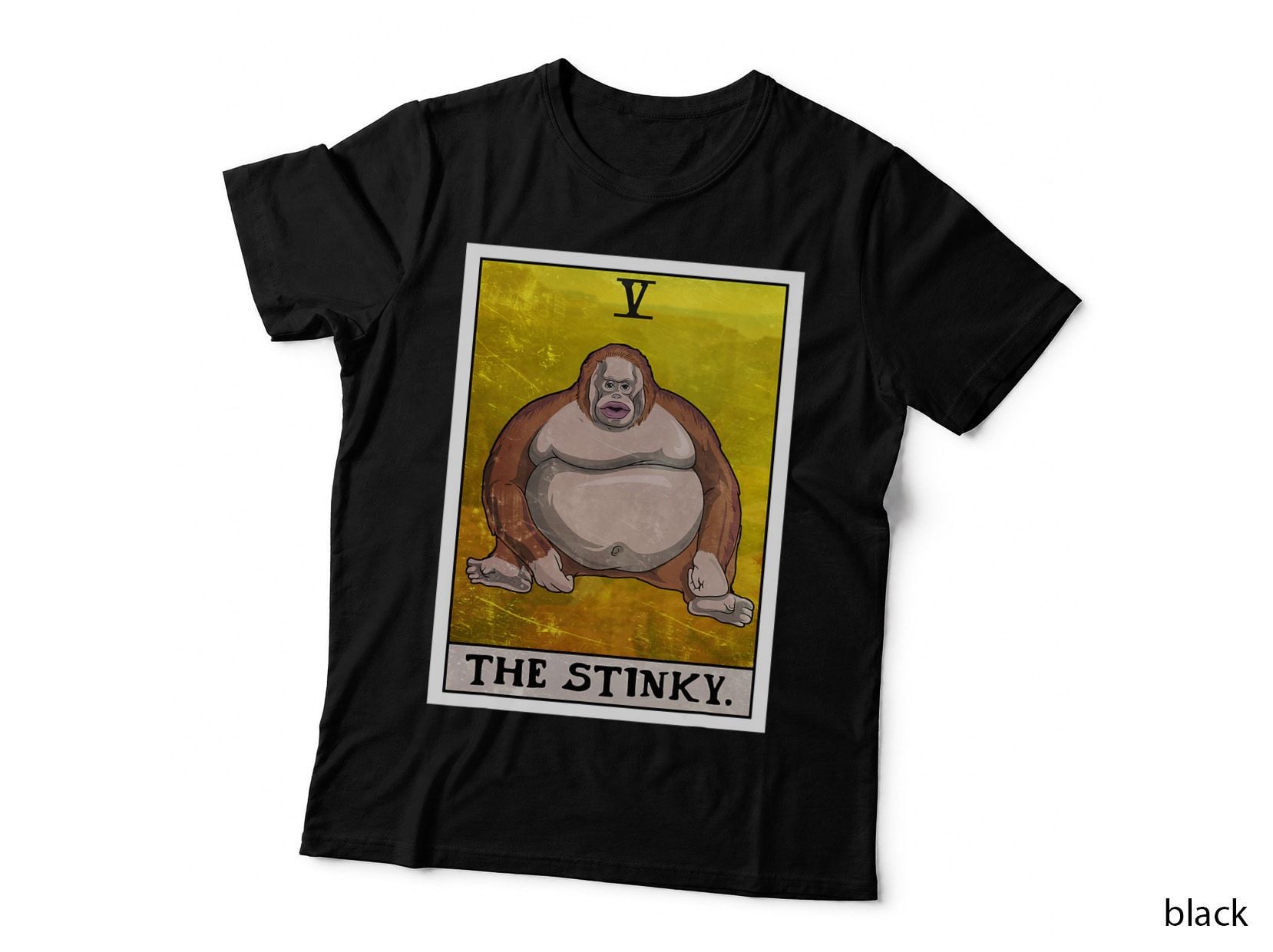 Th Stinky Meme Tarot Card Uh Oh Stinky Monkey T-Shirt