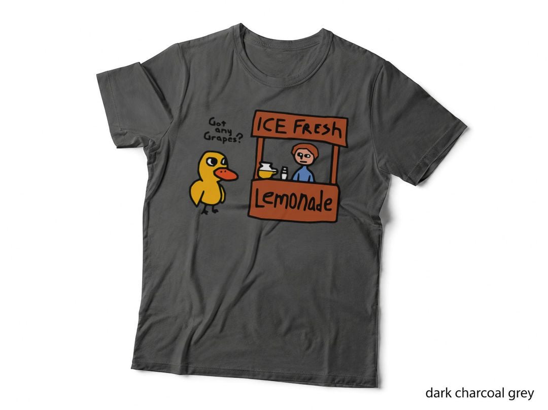The Duck Song Got Any Grapes Funny Meme T-Shirt