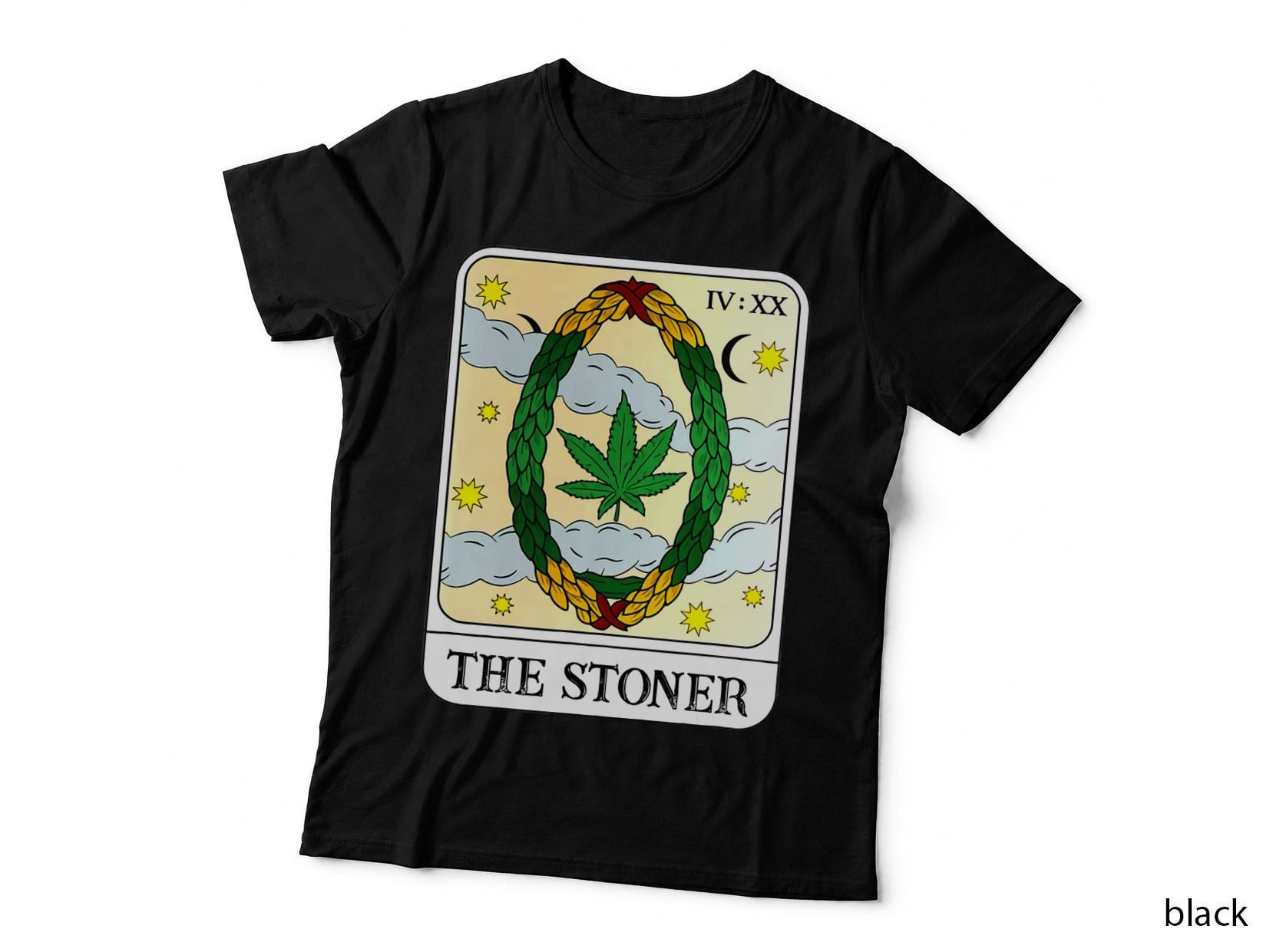 The Stoner Funny Tarot Card Cannabis Weed Marijuana 420 T-Shirt