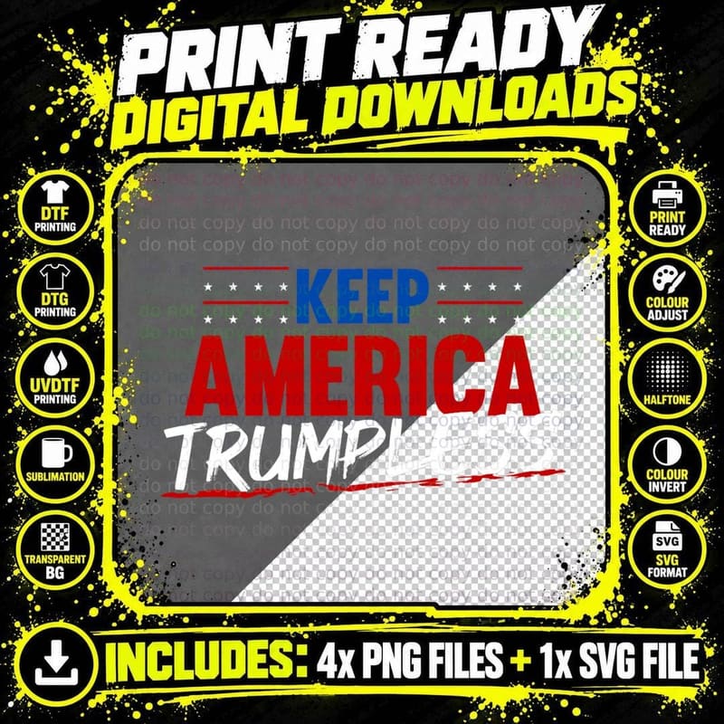 Trumpless Funny Politics Republican Democrats Humor Anti Png SVG Digital Bundle