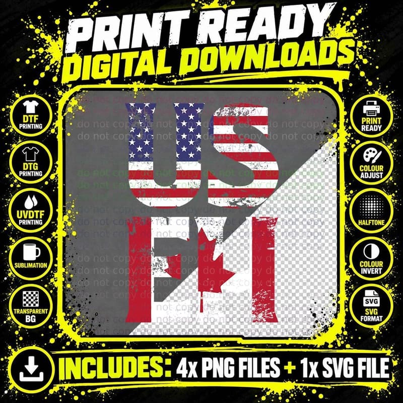 US EH Tshirt American Canadian Funny Meme Quote T Shirt Png SVG Digital Bundle