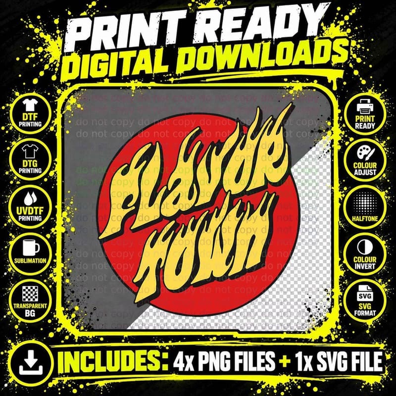 Welcome to Flavortown Mayor of Flavor Town Funny Meme Png SVG Digital Bundle