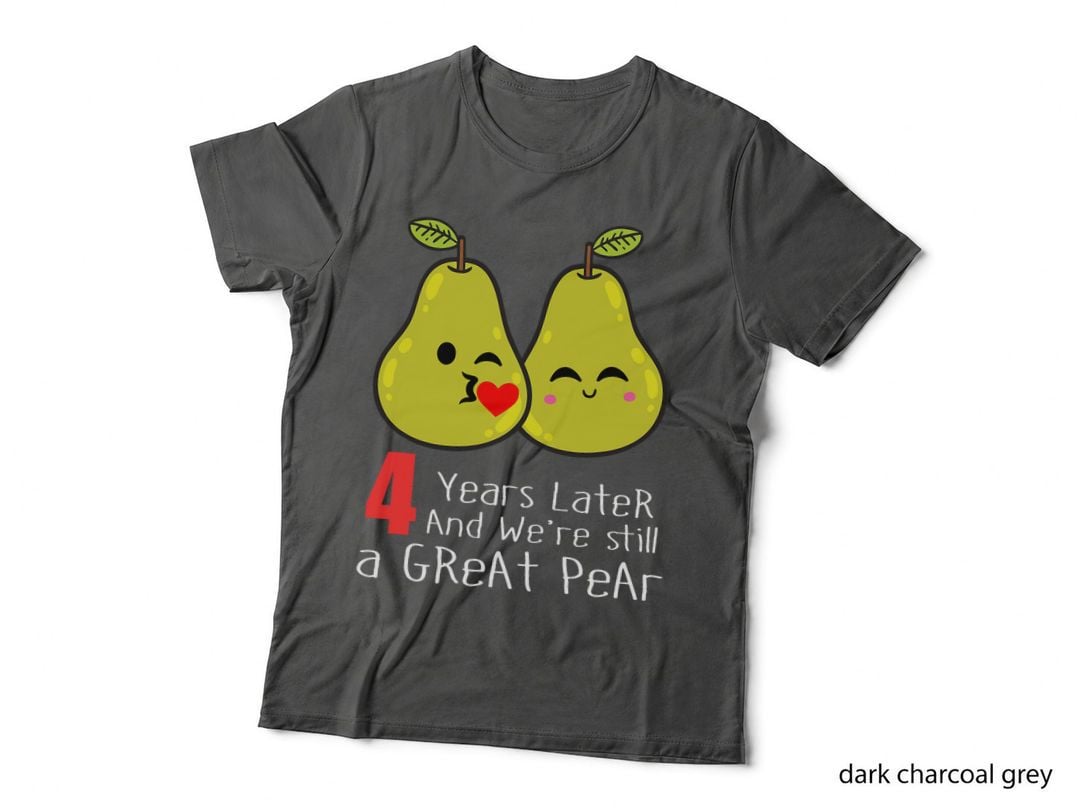 4th Wedding Anniversary Shirt Gifts Funny Couples T-Shirt
