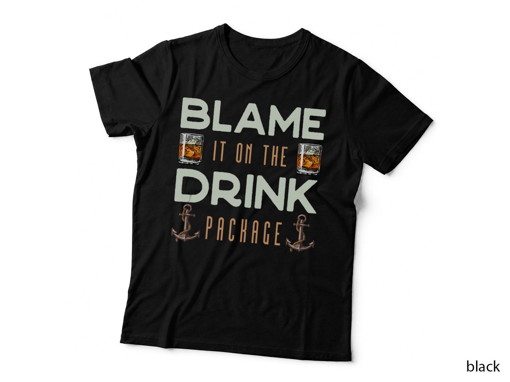 Blame It on the Drink Package Funny Cruise, Funny, Boating T-Shirt