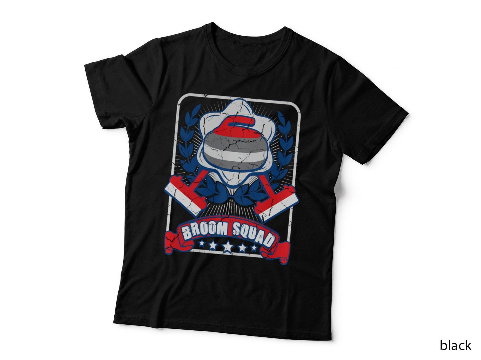 Broom Squad Curling Hoodie Winter Sports Curler Funny Gift T-Shirt