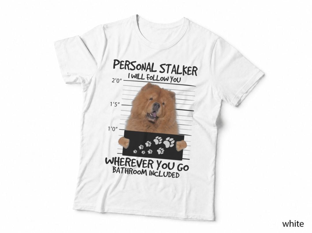Chow Mugshot T-Shirt, Funny Animal Pun, Pet Lover Apparel