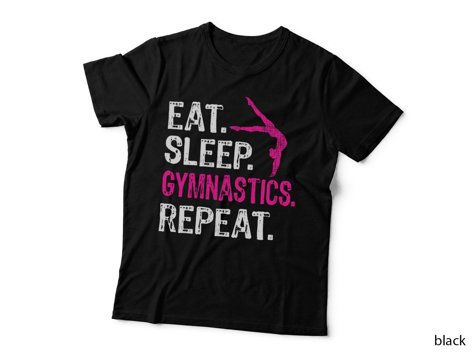 Eat Sleep Gymnastics Repeat Gymnastics Player Funny T-Shirt