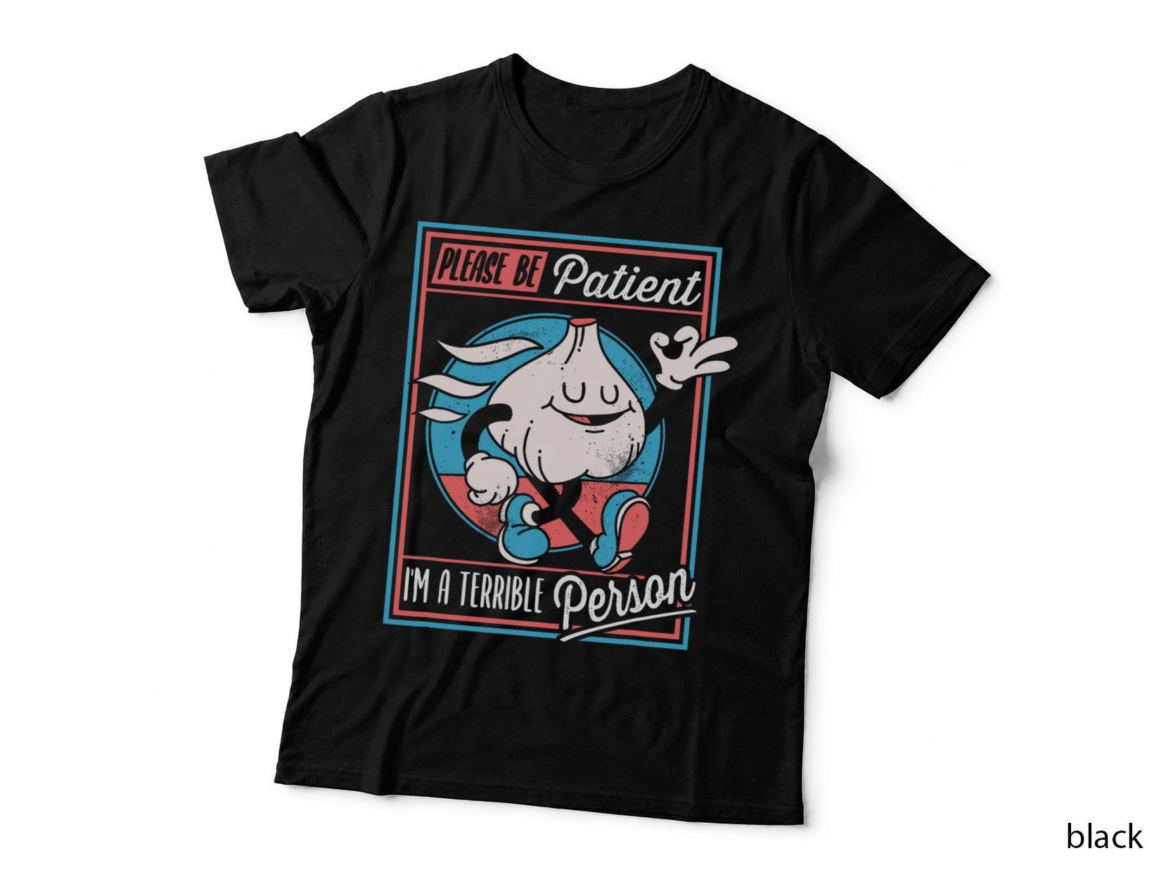 Existential Dread Retro Cartoon Sarcasm Anti-Social Nihilism T-Shirt