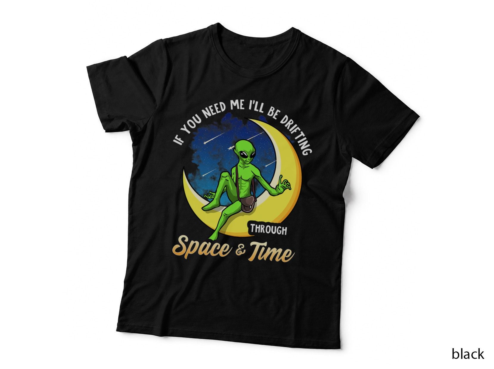 Funny Alien Outer Space Time Travel Outerspace UFO Aliens T-Shirt
