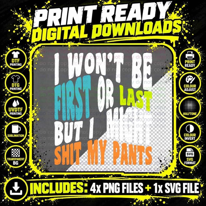 Funny Marathon Running Shit My Pants Half Marathon Png SVG Digital Bundle
