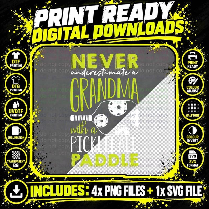 Funny Pickleball Paddle Graphic for Women Pickleball Png SVG Digital Bundle