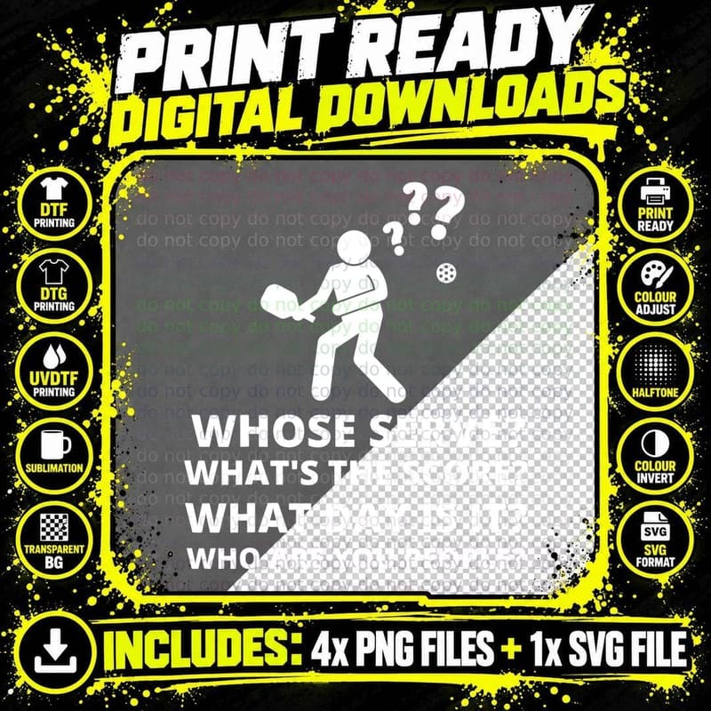 Funny Pickleball Quote Dink Shot Legend Paddle Pickler Png SVG Digital Bundle