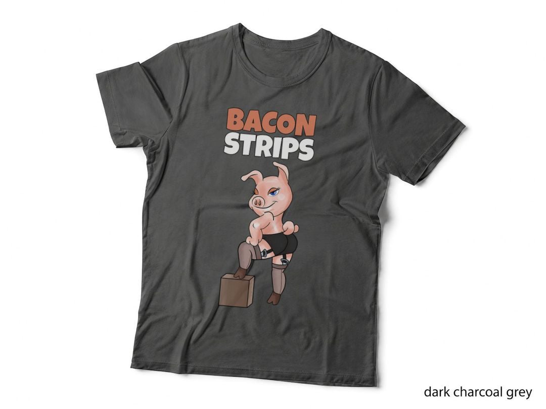 Funny Pig Shirt Adult Humor Pig Stripping Bacon Lover Tshirt