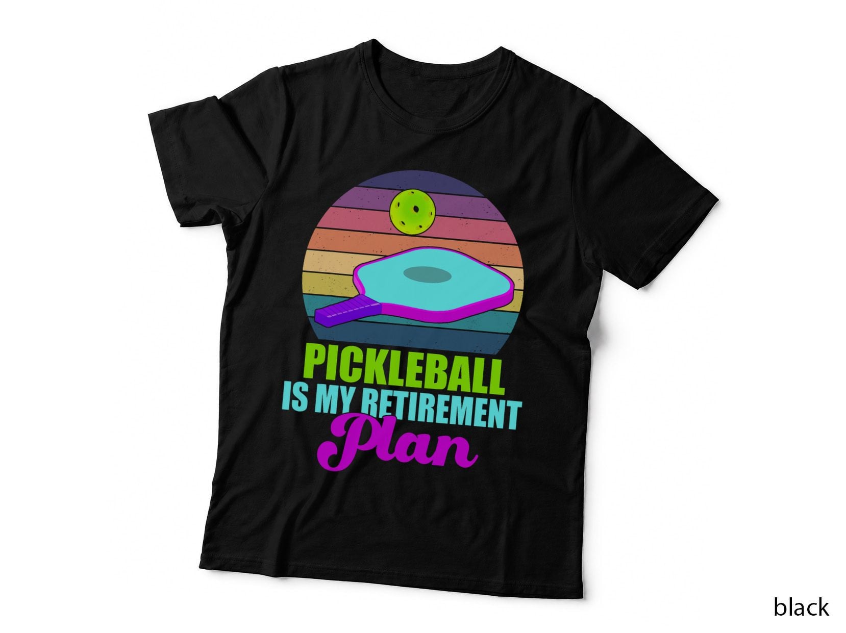 Funny Retirement Pickleball Apparel Pickle Ball T-Shirt