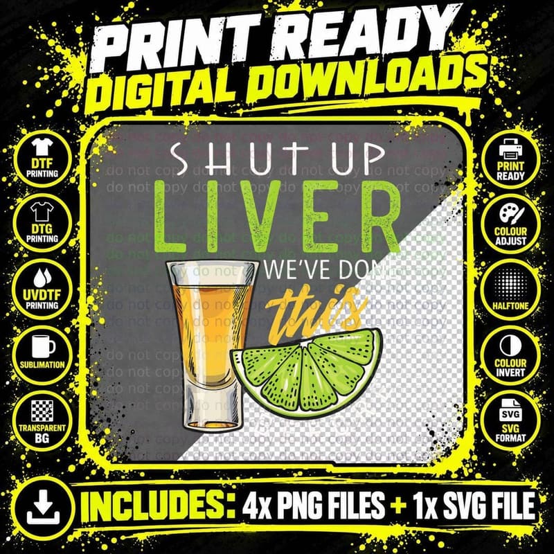 Funny Shut up Liver Beach River Tubing Float Trip Png SVG Digital Bundle
