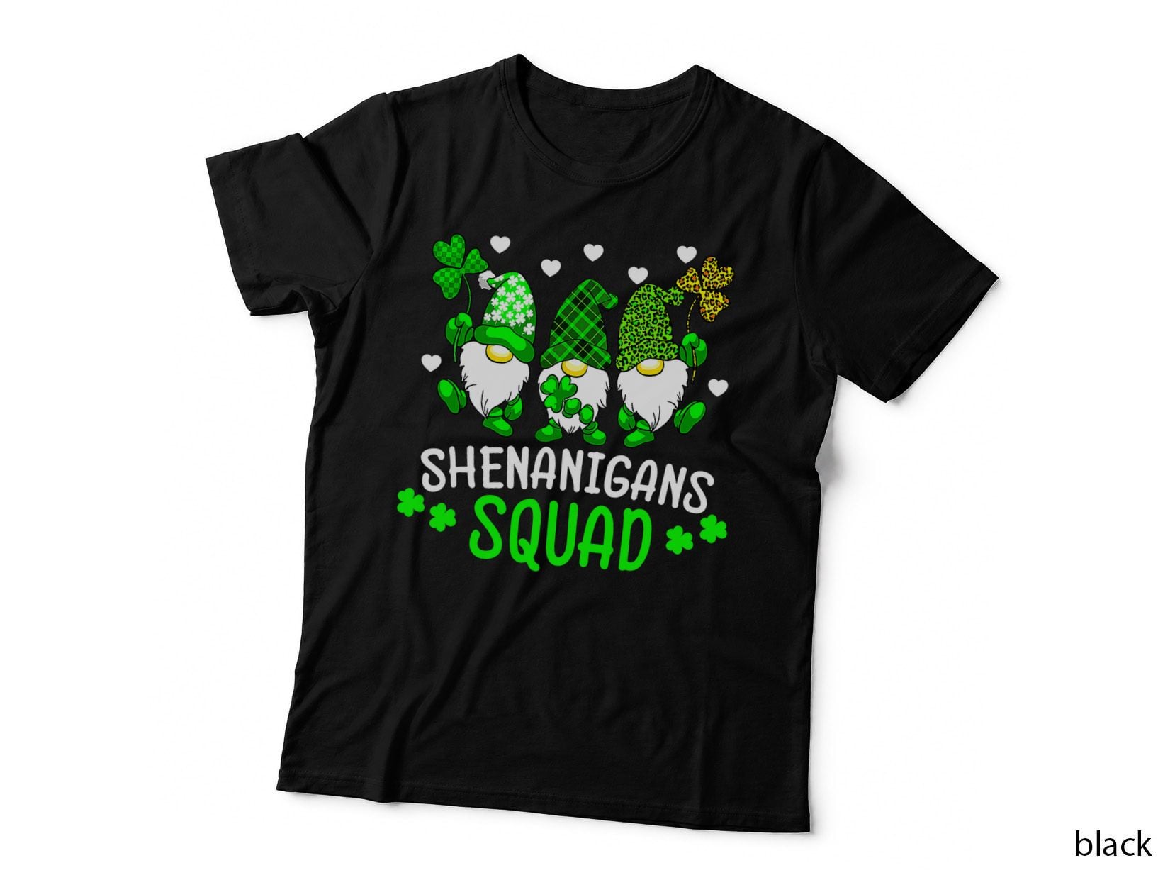 Funny Time for Shenanigans Squad St Patrick's Day Gnomes T-Shirt