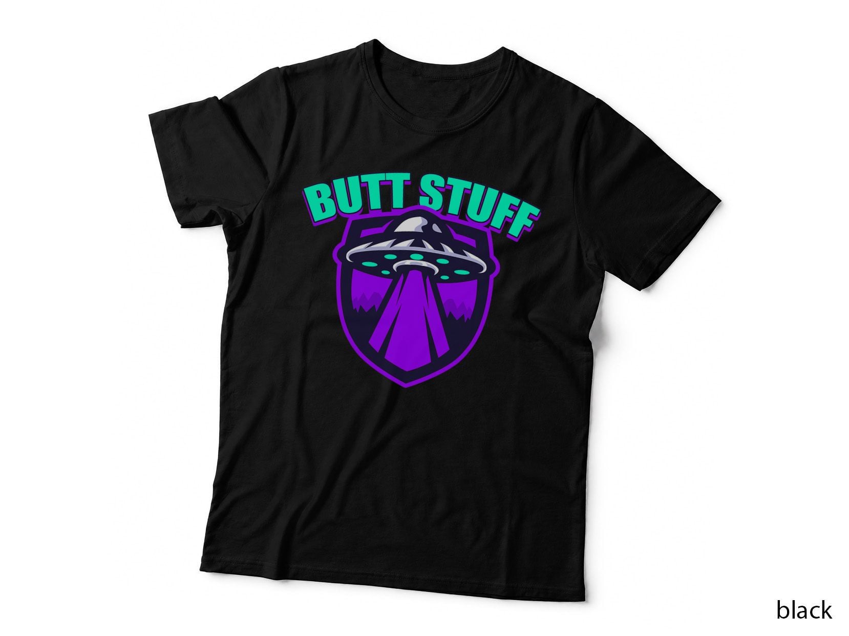 Funny UFO Alien Space Ship Butt Stuff Aliens Probe Joke T-Shirt
