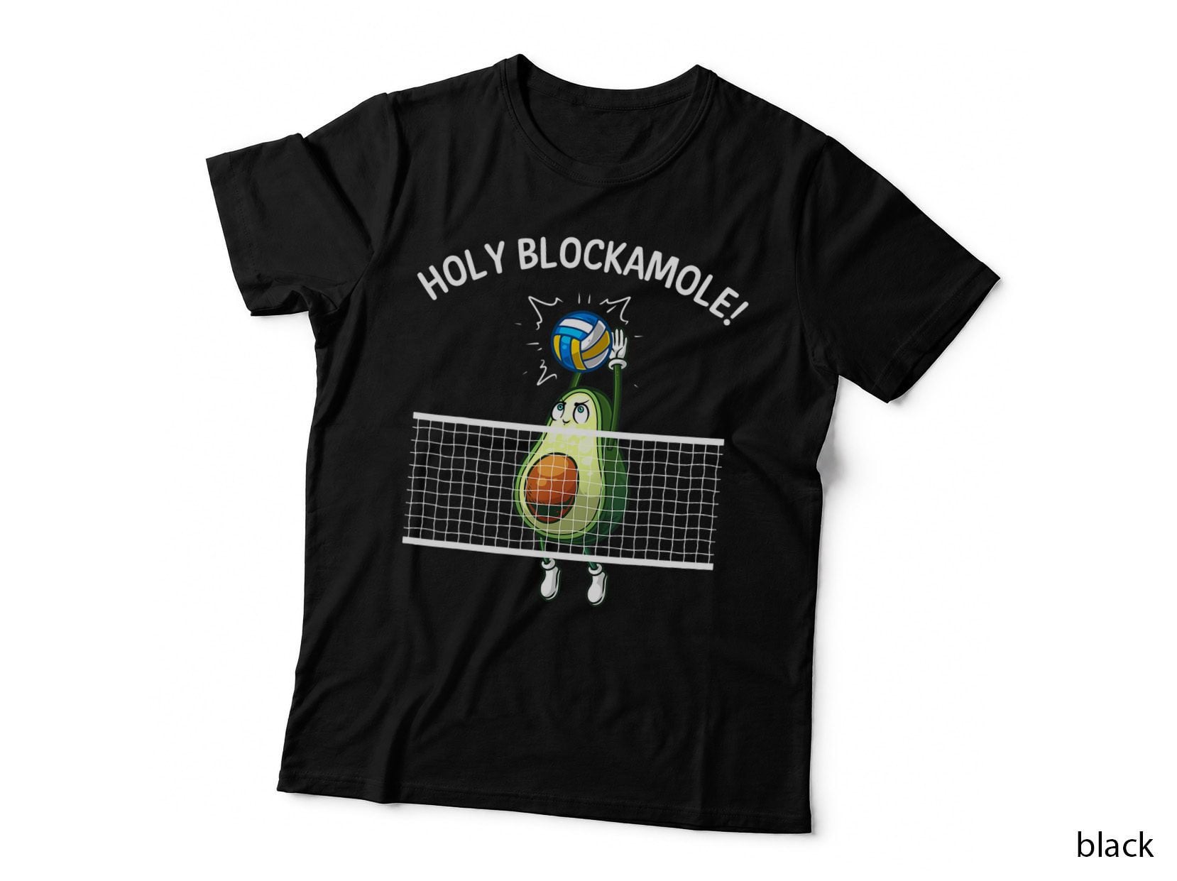 Funny Volleyball for Men Women Holy Guacamole Player Blocker T-Shirt