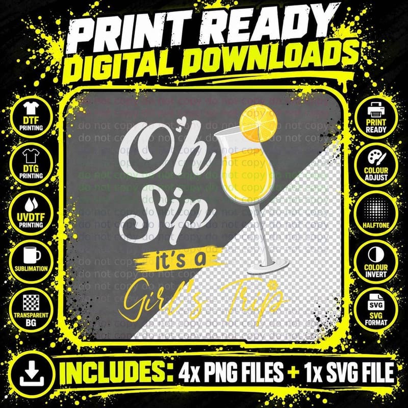 Girls Trip Funny Girls Outing Vacation Weekend Trip Png SVG Digital Bundle