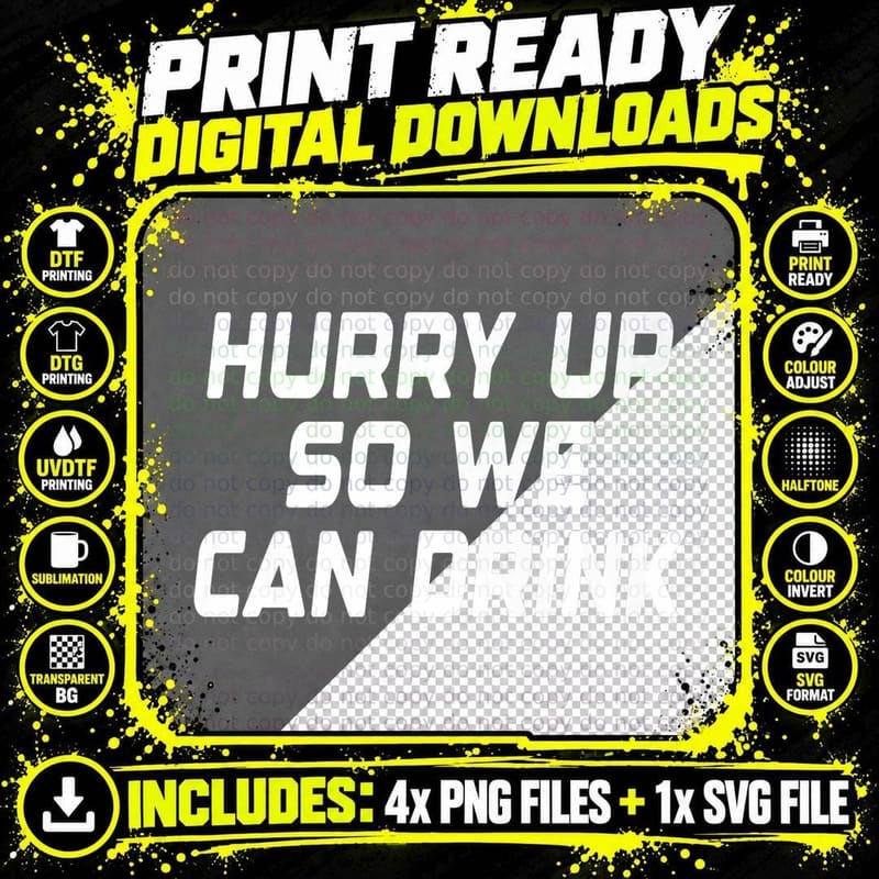 Hurry up So We Can Drink Funny Marathon Sports, Funny Png SVG Digital Bundle