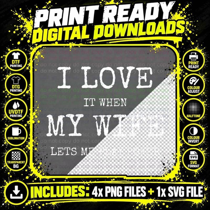 I Love It When My Wife Lets Me Play Poker Funny Poker Png SVG Digital Bundle