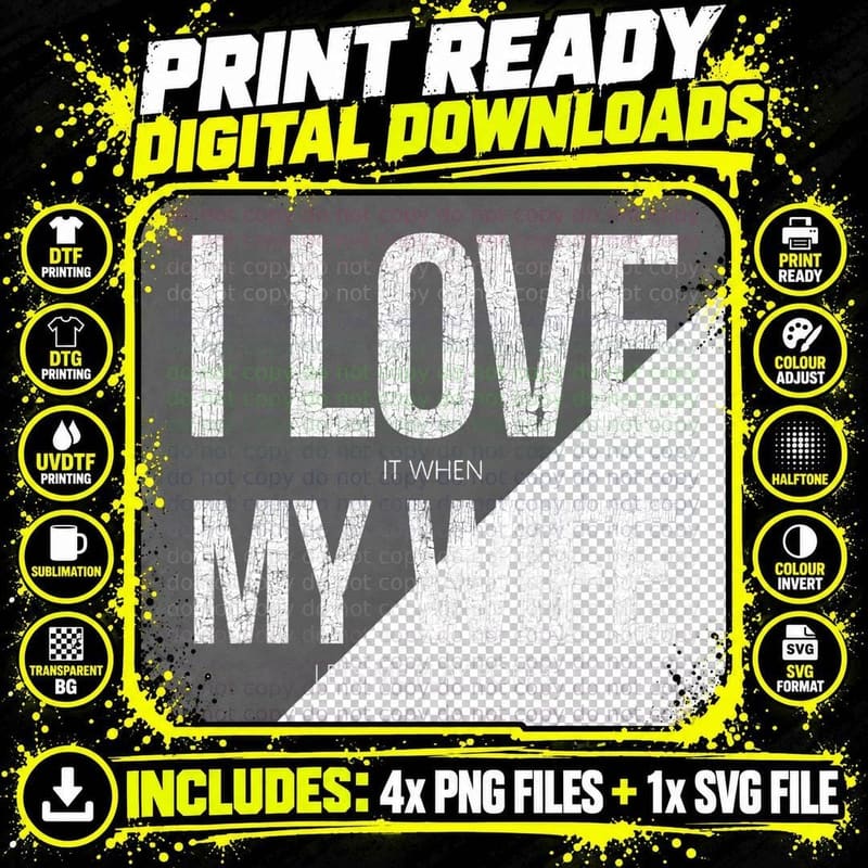 I Love It When My Wife Lets Me Play Poker Funny Poker Png SVG Digital Bundle