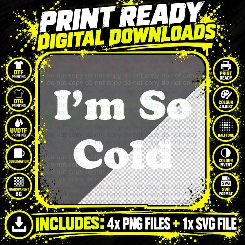 I'm So Cold Funny Winter Hoodie Sweatshirt Png SVG Digital Bundle