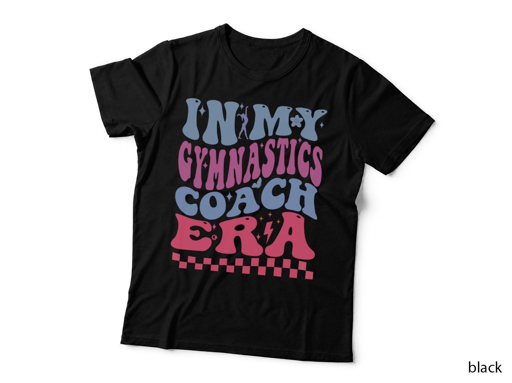 In My Gymnastics Coach Era Groovy Woman Funny T-Shirt