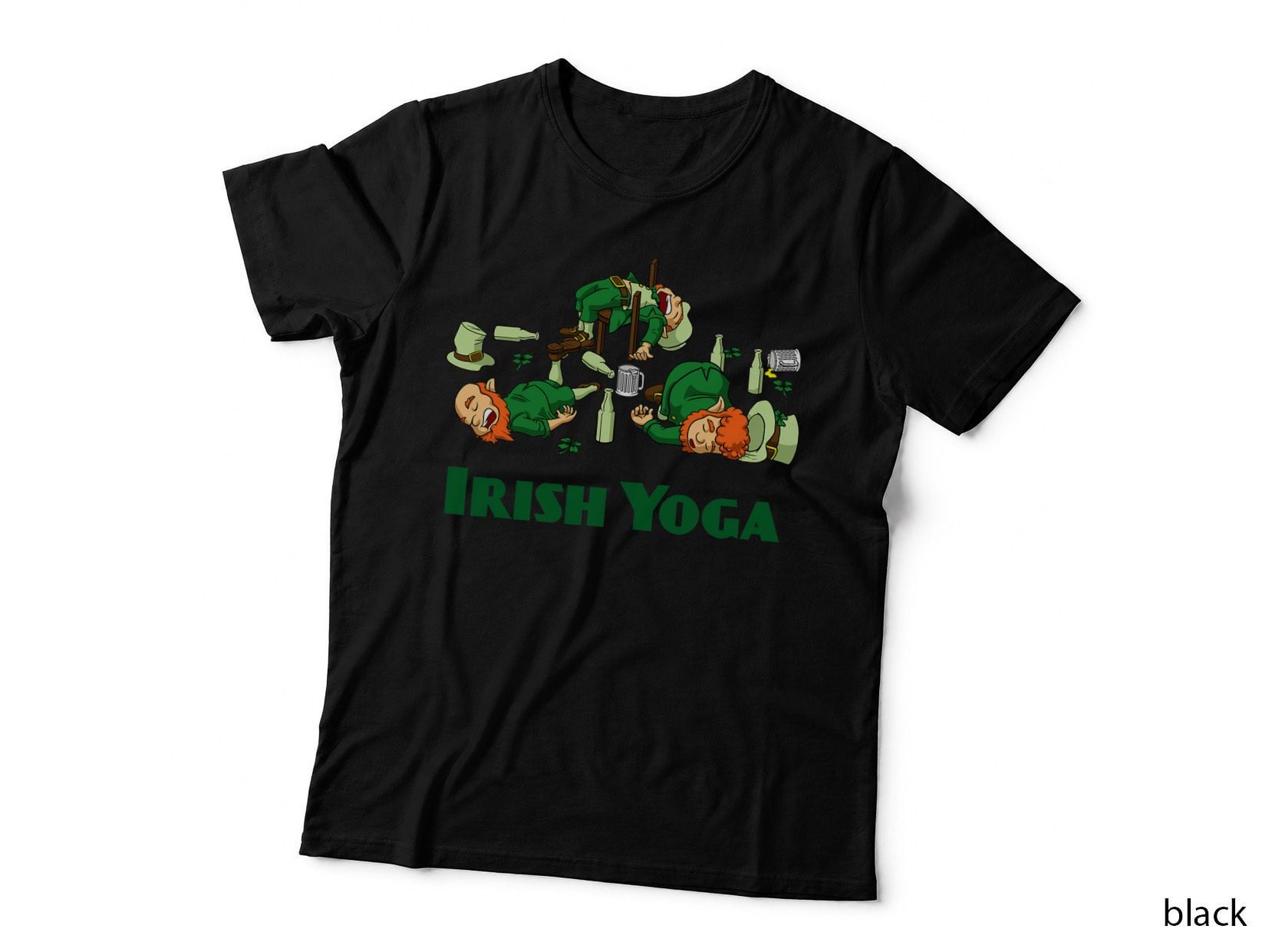 Irish Yoga Funny St. Patrick's Day Party Leprechaun Matching T-Shirt