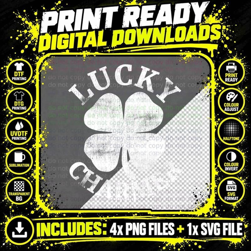 LUCKY Charmer Funny St. Patrick's Day Tshirt Boys Kids Png SVG Digital Bundle