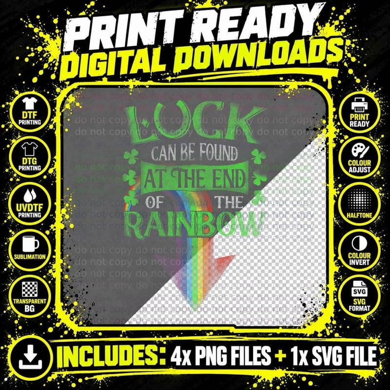 Luck Can Be Found, St Patricks Day Adult Humor Lucky Png SVG Digital Bundle