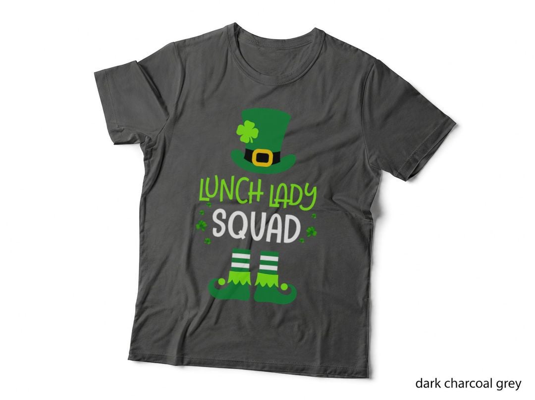 Lunch Lady Squad St Patricks Day Shirt Funny Leprechaun T-Shirt