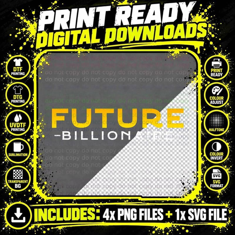 New Business Owner Entrepreneur Funny Future Billionaire Png SVG Digital Bundle