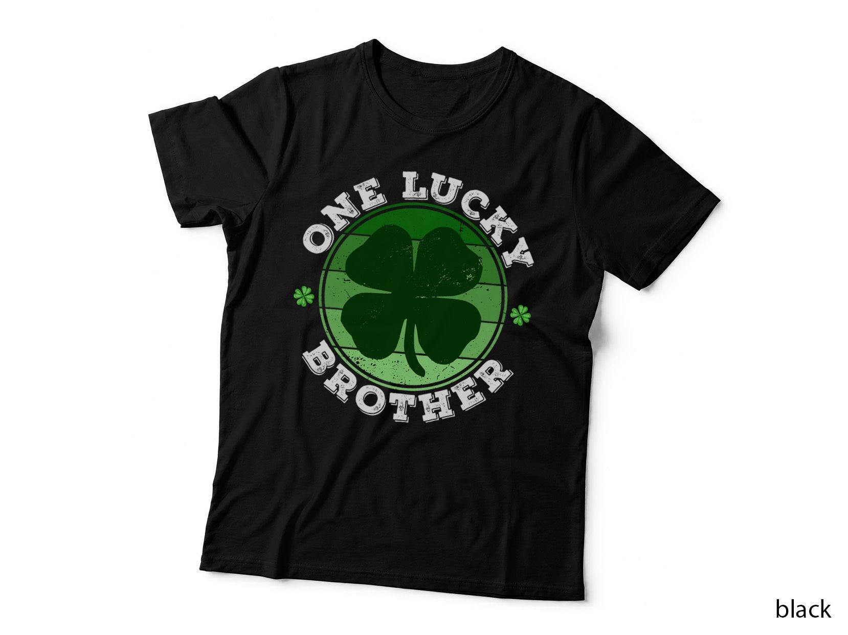 One Lucky Brother Shamrock Irish Funny St Patricks Day T-Shirt