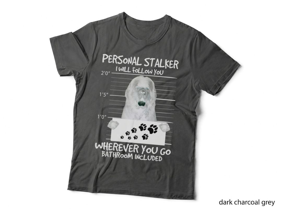 Personal Stalker Newfoundland T-Shirt, Funny Sarcasm, Pet Lover Apparel