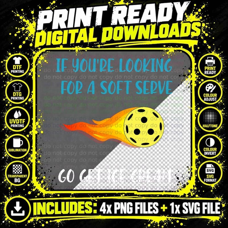 Pickelball Pun Funny Gift for Pickleball Lovers & Png SVG Digital Bundle