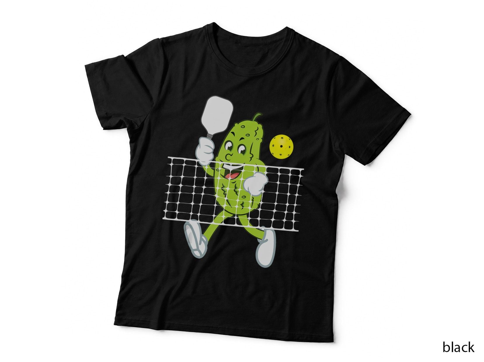 Pickle Playing Pickleball - Funny Pickleball Paddleball, Joke Gift T-Shirt