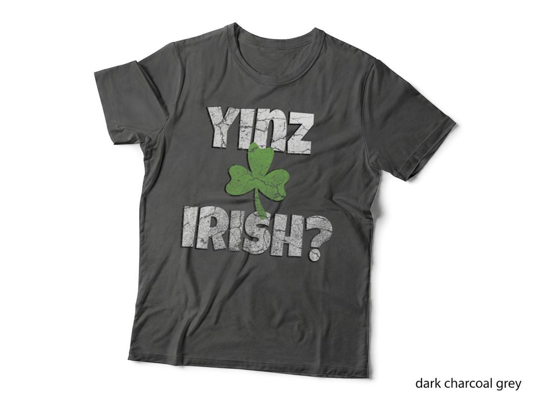 Pittsburgh St Patricks Day Yinz Irish Funny Shamrock T-Shirt