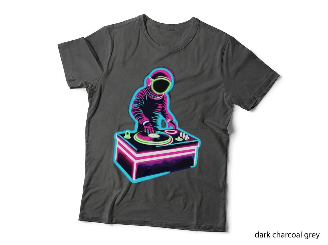 Retro Astronaut DJ Men Women Kids Funny Astronaut T-Shirt
