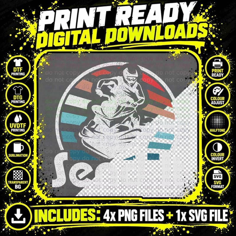Send It Jet Ski Retro 70s Funny Jet Skiing Vintage Lake Png SVG Digital Bundle