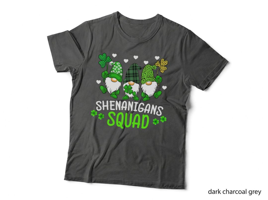 Shenanigans Squad Funny Irish St Patricks Day Shamrock Gifts T-Shirt