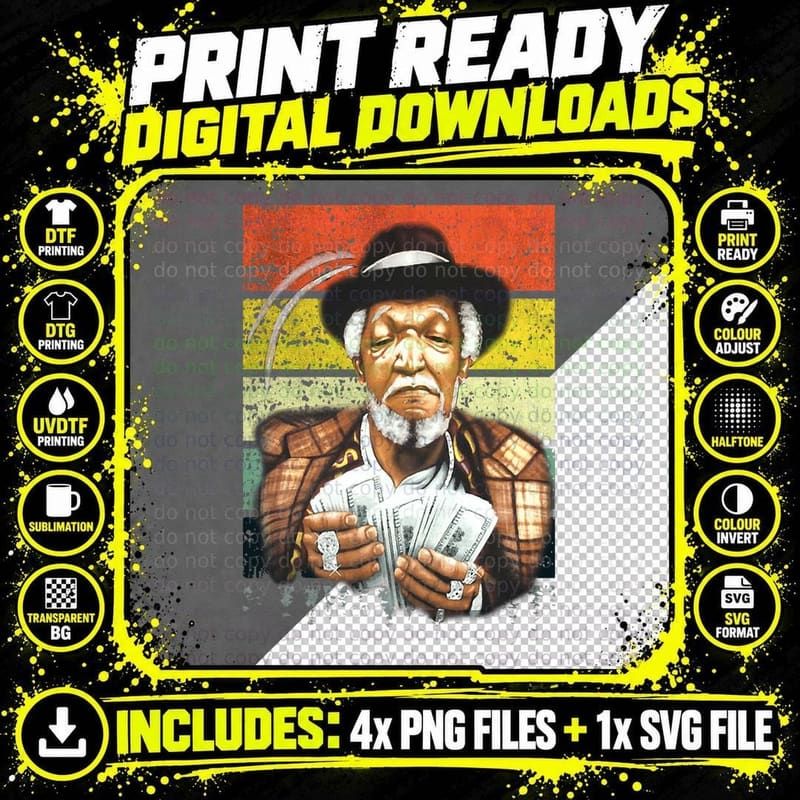 Son in Sanford City Vintage 80s Style Funny and Meme Png SVG Digital Bundle