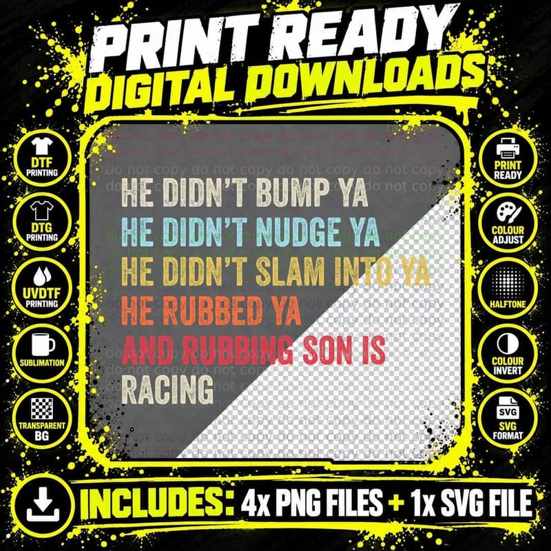 Sprint Car Racing Apparel Funny Race Quote Dirt Track Png SVG Digital Bundle