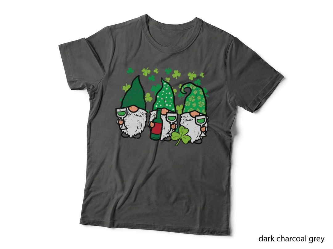 St Patricks Day Gnomes Funny Saint Paddys Pattys Irish Women T-Shirt