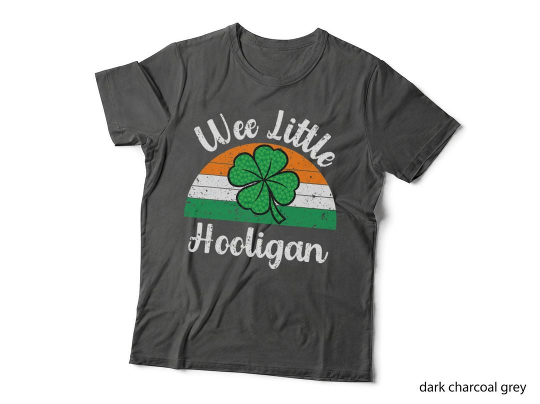 St Patricks Day Shirt Wee Little Hooligan Boy Kids Funny T-Shirt