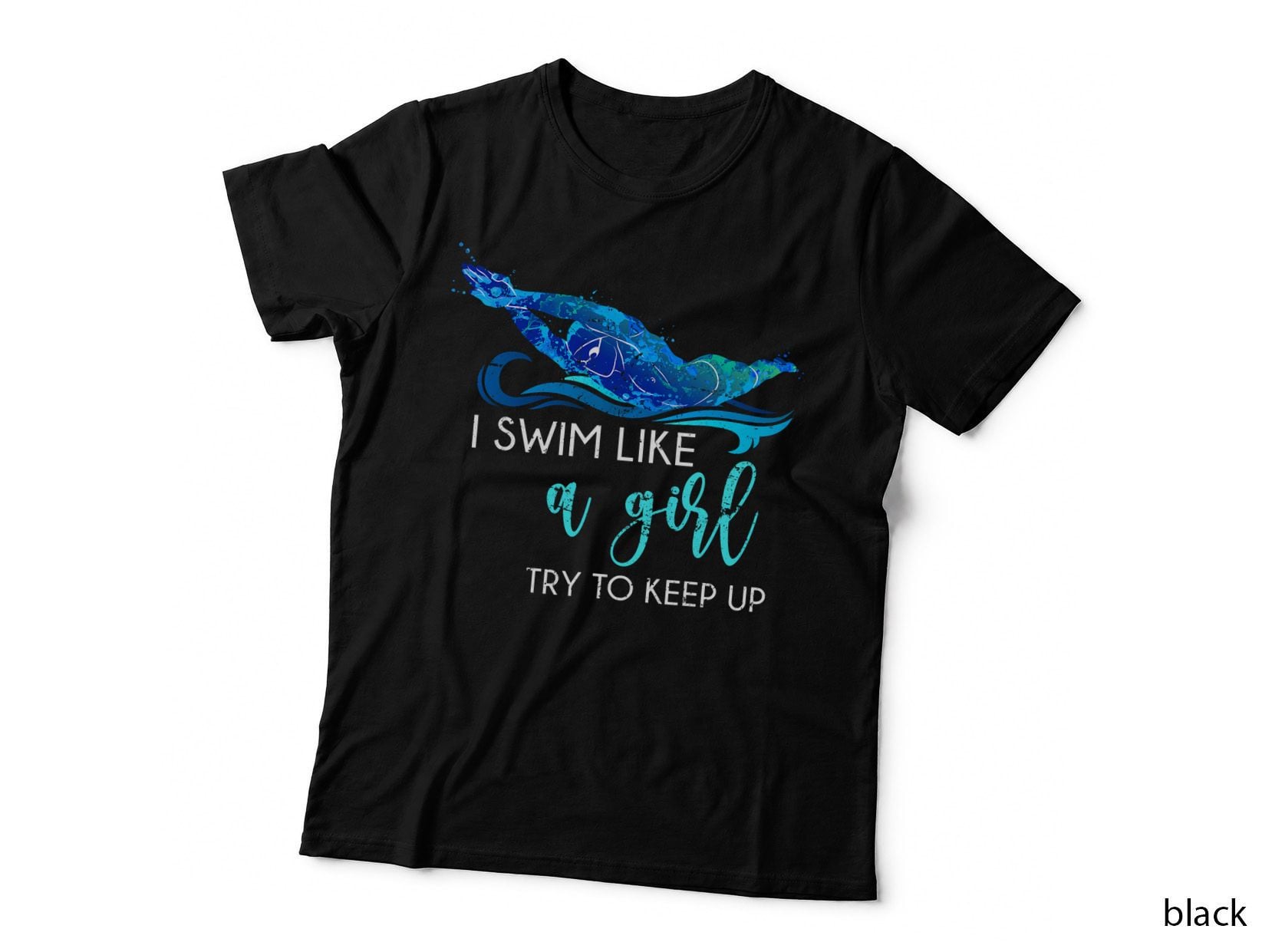 Swimmer Girls Women Swim Sport Athlete Funny Swimming T-Shirt
