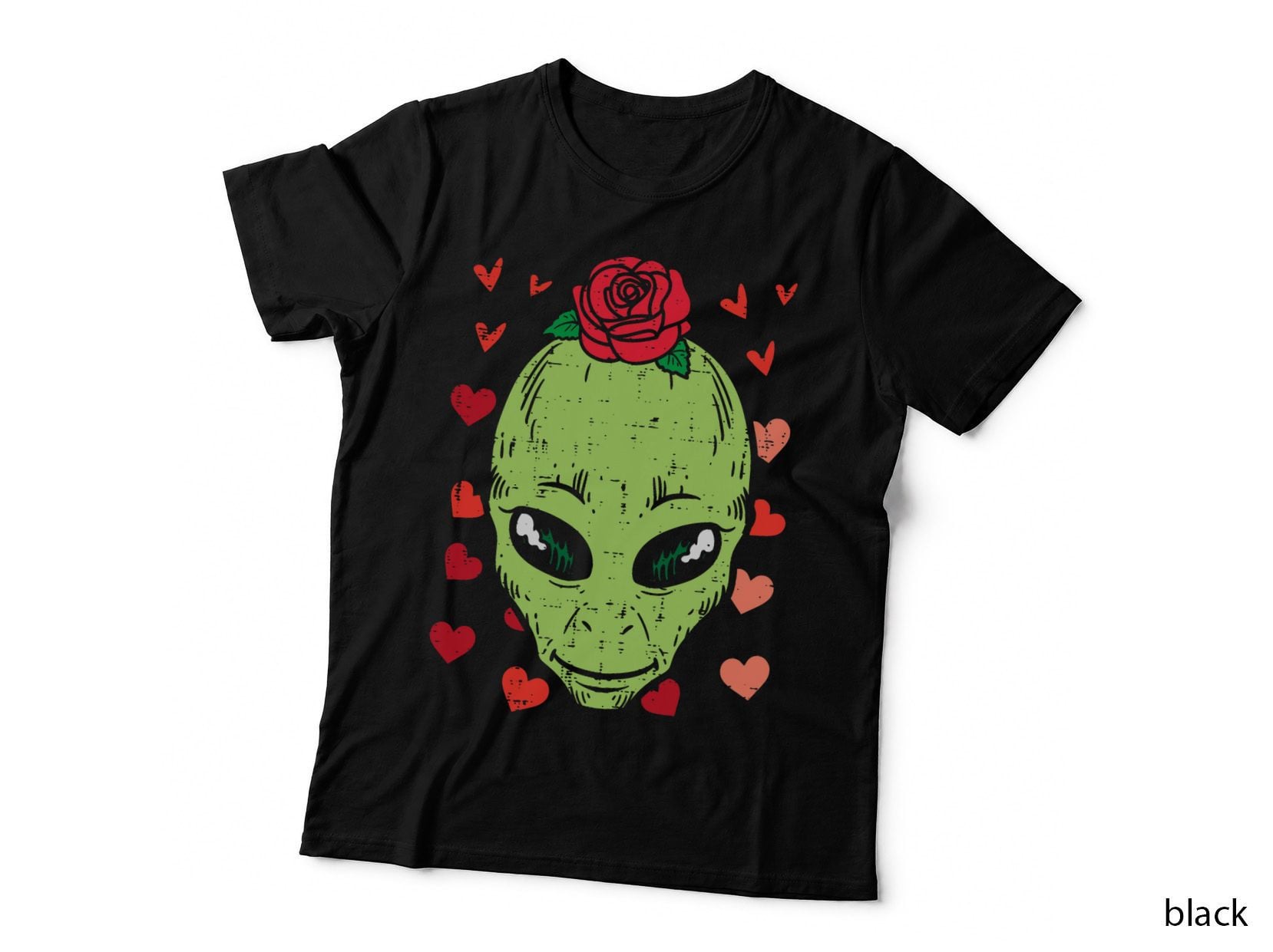 Valentines Day Alien Funny Space Men Women Kids Boys Toddler T-Shirt